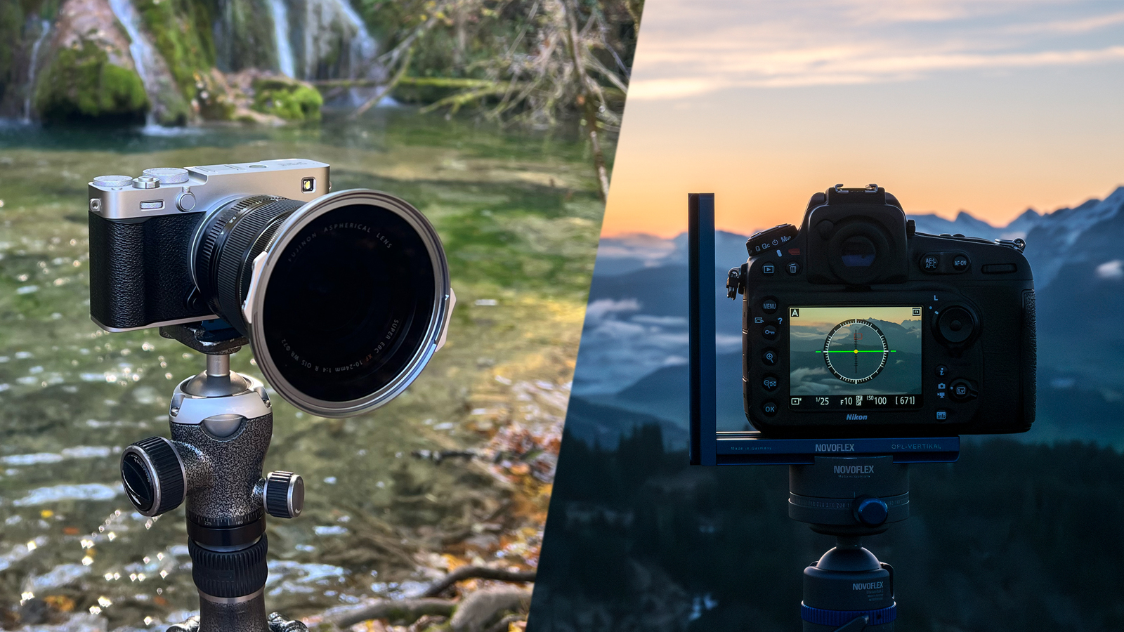 Kameras der Gegenwart und der Vergangenheit